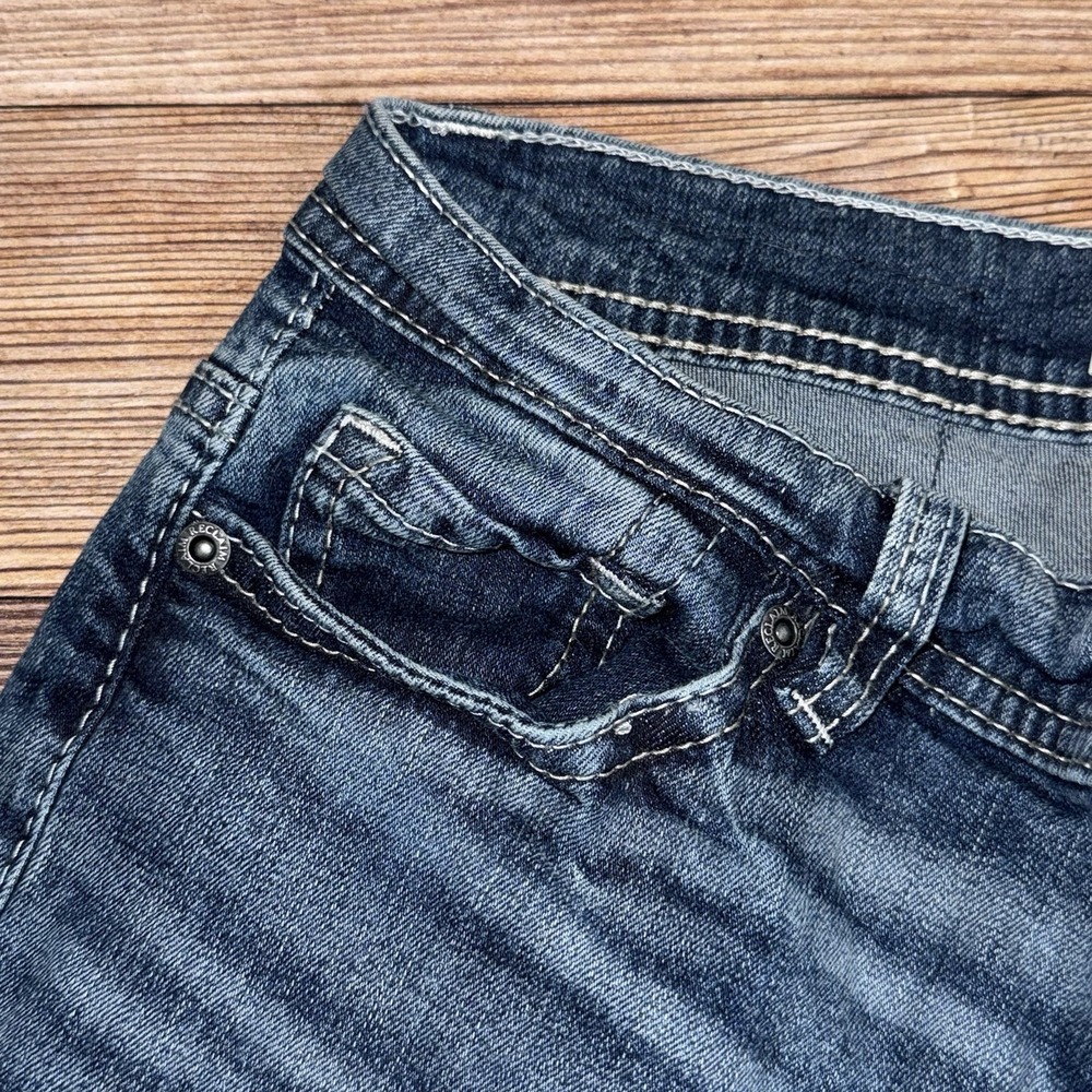 Buckle Reclaim Regular Bootleg Mens Jeans Size 26 Short Thick Stitch Western - Picture 8 of 8